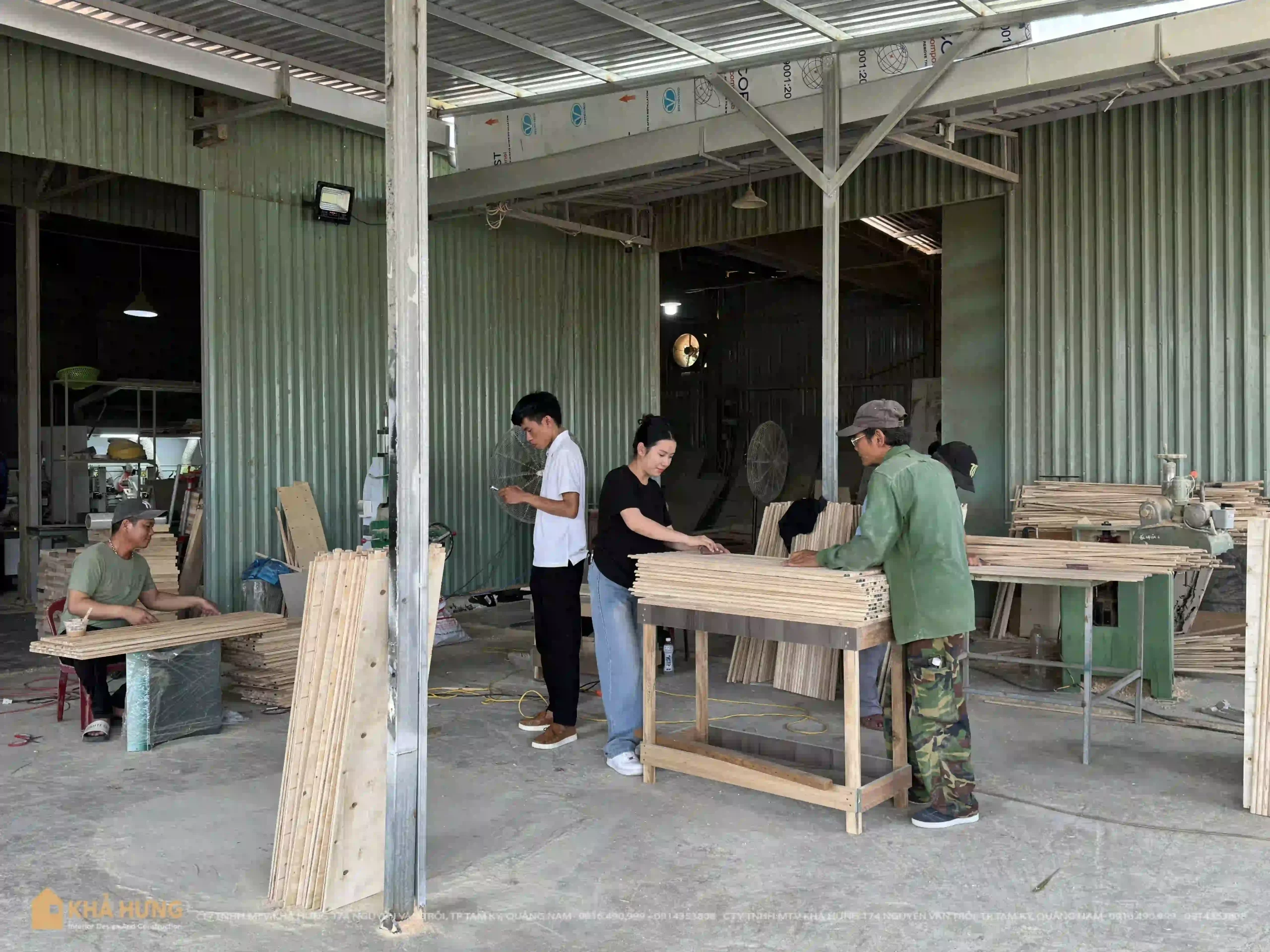 Xưởng nội thất Đà Nẵng của NỘI THẤT KHẢ HƯNG cam kết sản xuất các sản phẩm nội thất với độ chính xác và chất lượng cao