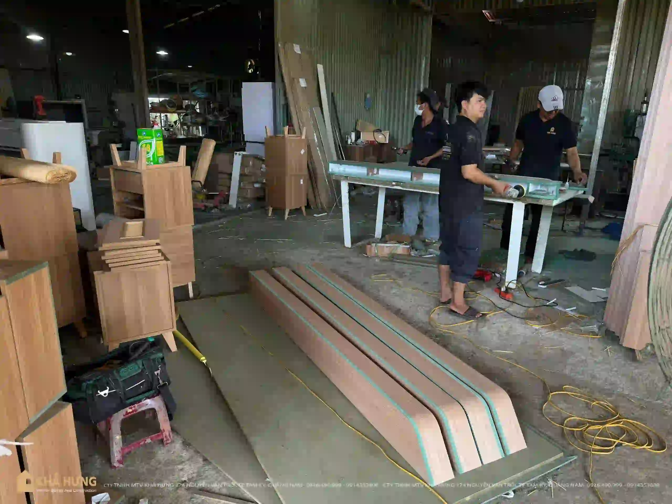 Xưởng nội thất Đà Nẵng của NỘI THẤT KHẢ HƯNG nhận thiết kế và thi công nội thất trọn gói